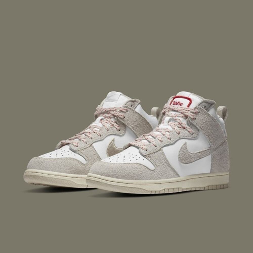 Nike Dunk High Notre Light Orewood Brown White Red Sneakers Men’s Size 10